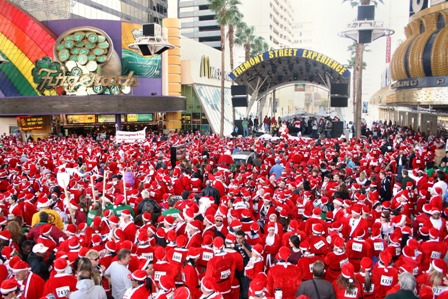 Look at Those Santas Go!