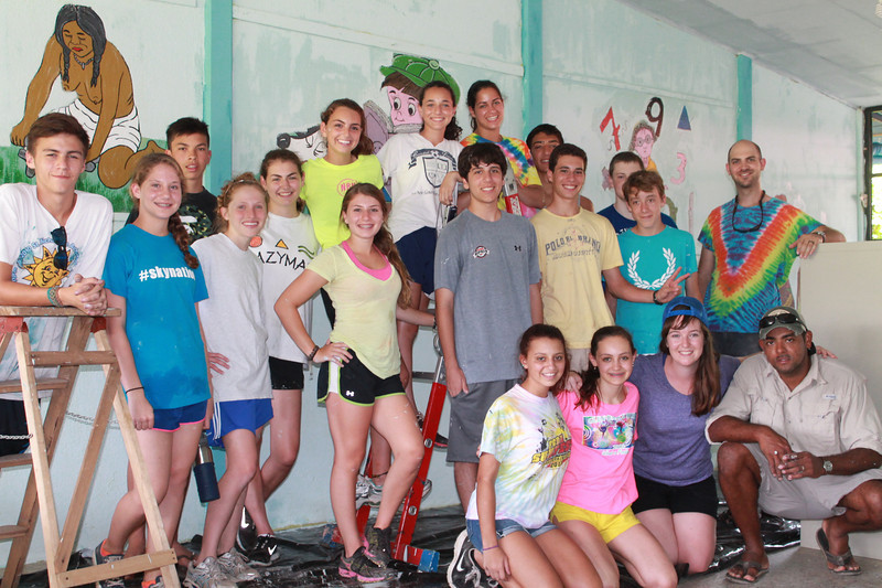 Costa Rica Community Service at their Service Project