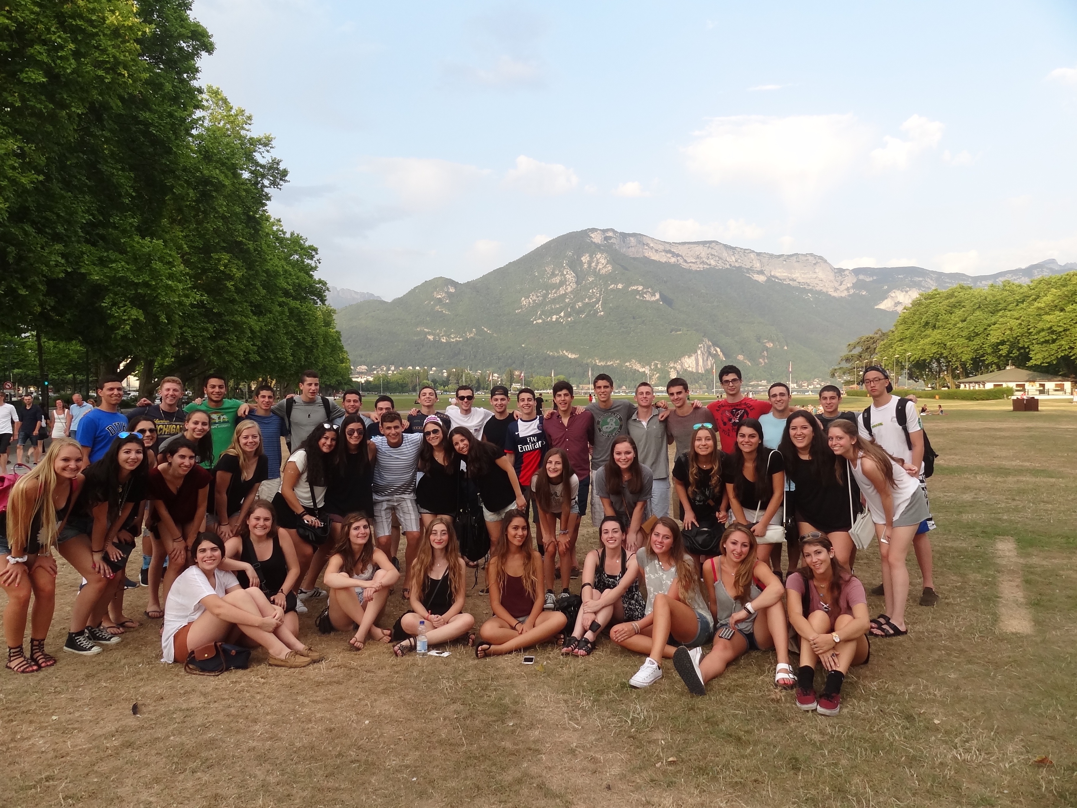 Group shot in Annecy