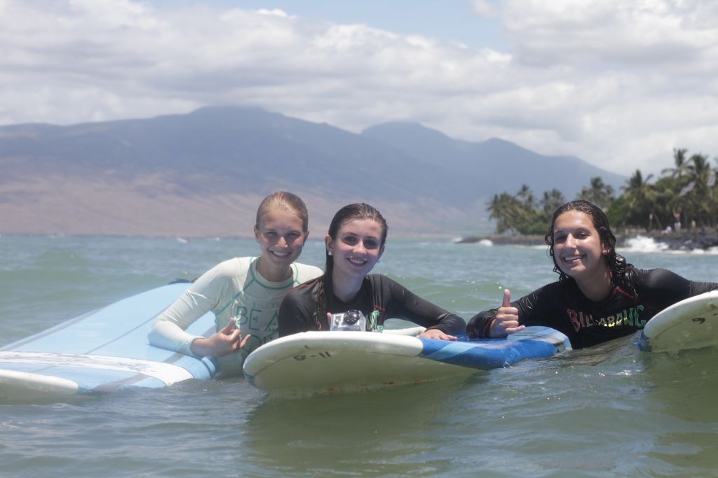 Surfing in Maui