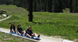 Zipping Down the Alpine Slide