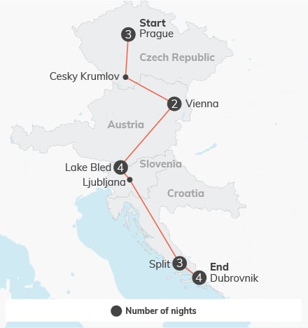 Croatia, Slovenia, Austria, Czech Republic - 18 days 15