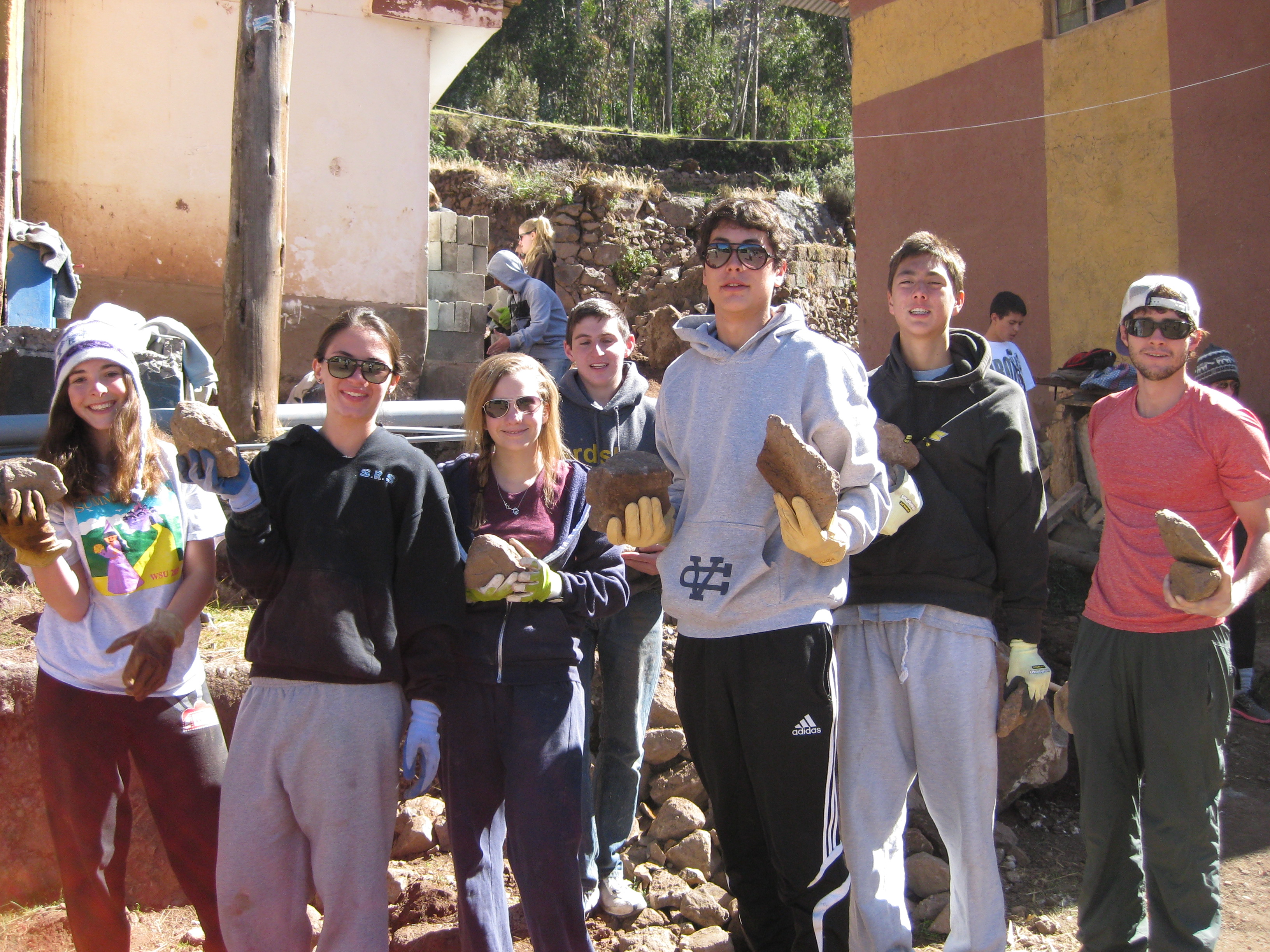 Peru Community Service at the Slides
