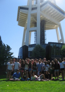 Getting Ready to Climb the Space Needle