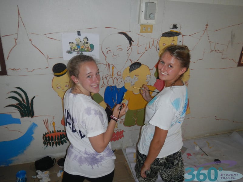 Painting at Chiang Rai's Special School