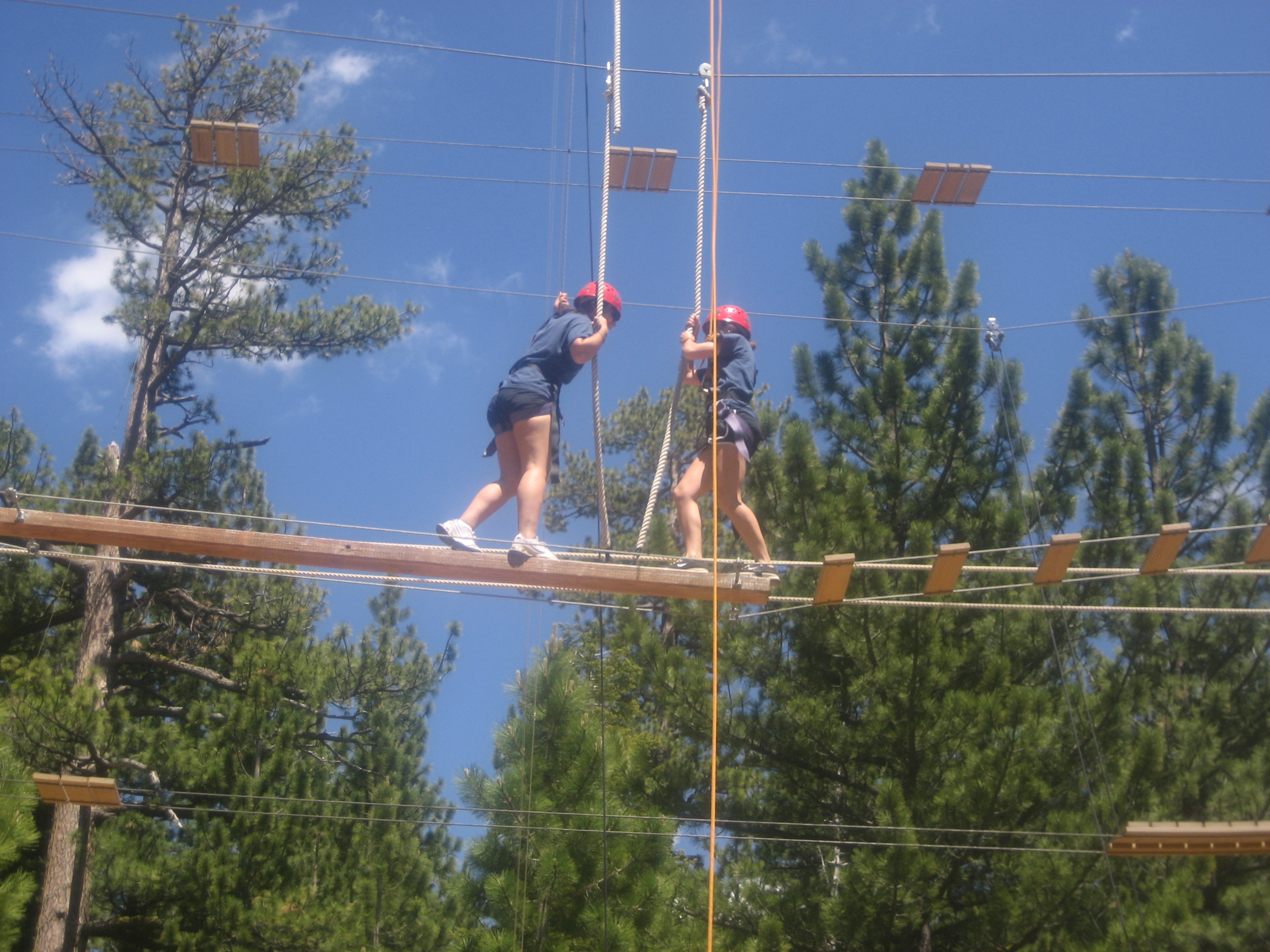 Conquering our Fears on the Ropes Course - Californian Extravaganza