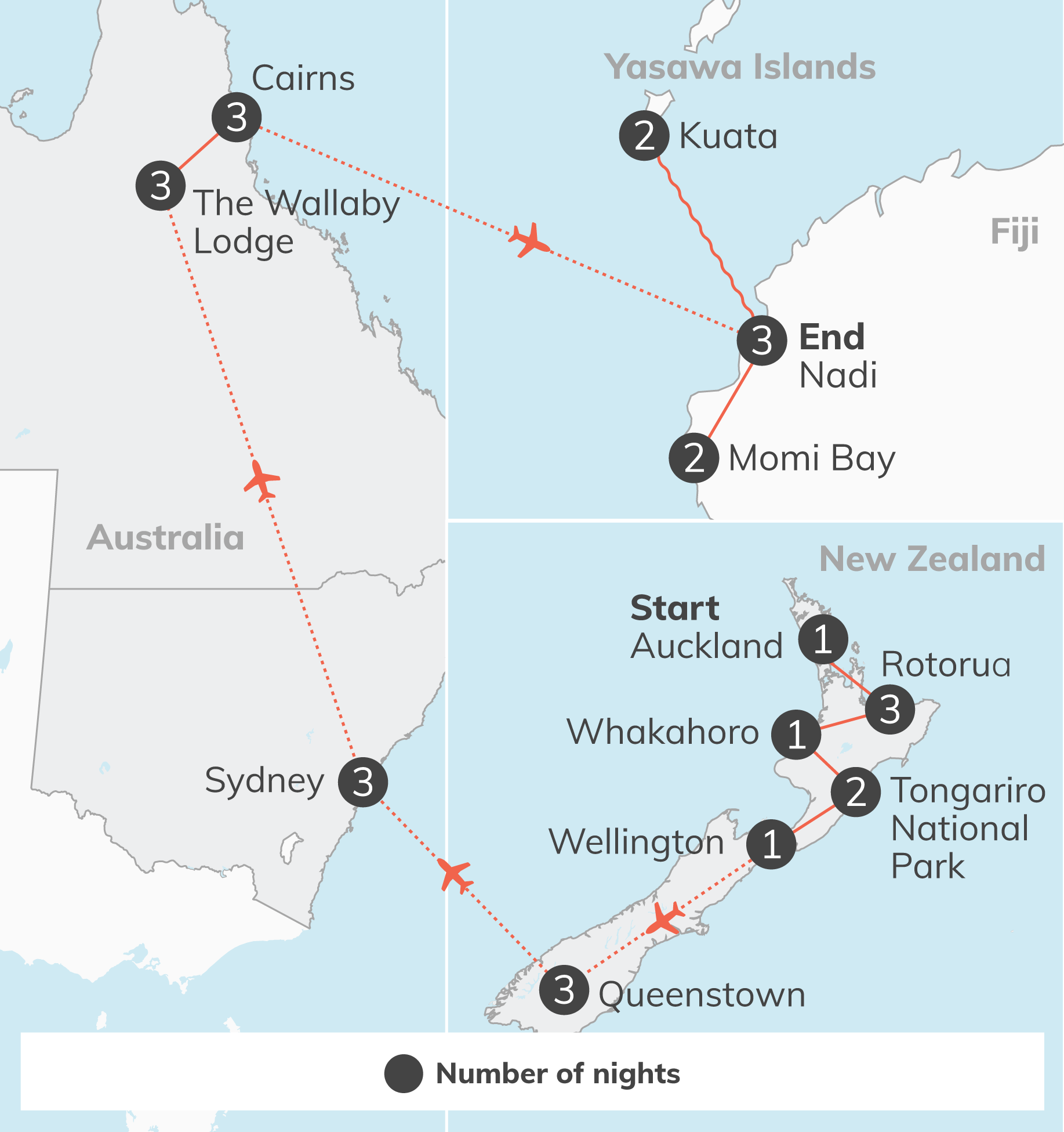 New Zealand, Australia, & Fiji Adventure - 30 days